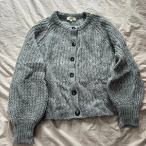 Sezane Emilie Cardigan Grey Size Medium